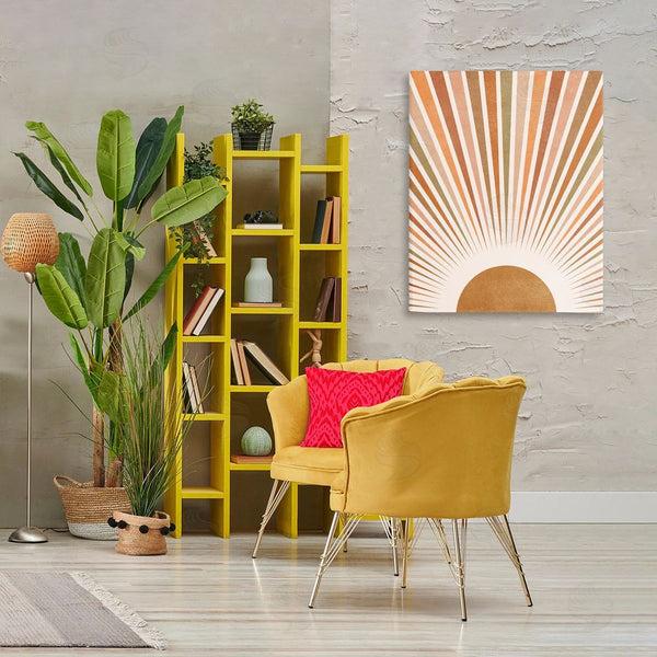 Stupell Industries Nataly White | Vintage Boho Sunburst Wall Art