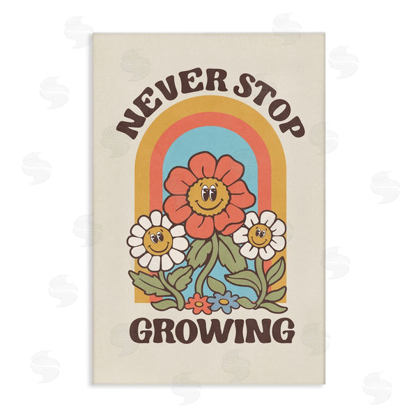 stupell industries Nataly White | Vintage Never Stop Growing Wall Art