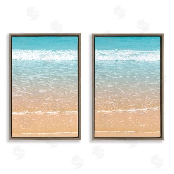 Stupell Industries Nataly White | Vivid Calming Beach Views Wall Art
