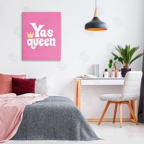 Stupell Industries Nataly White | Yas Queen With Crown Wall Art