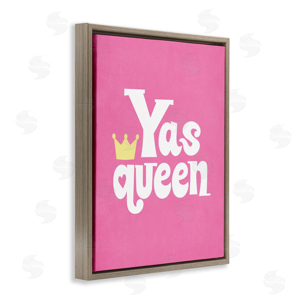 Stupell Industries Nataly White | Yas Queen With Crown Wall Art