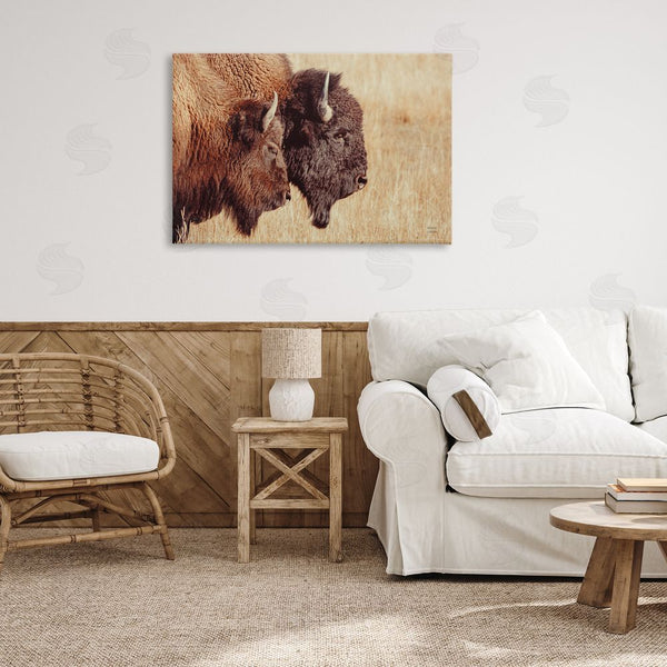 Stupell Industries Nathan Larson | Bison Pair In Countryside Wall Art
