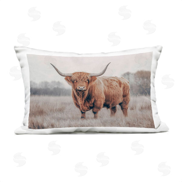 Stupell Industries Nathan Larson | Center Of Attention Cattle Printed Throw Pillow
