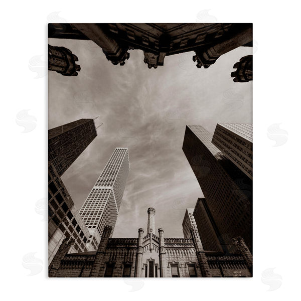 stupell industries Nathan Larson | Chicago Skyline Worm's Eye View