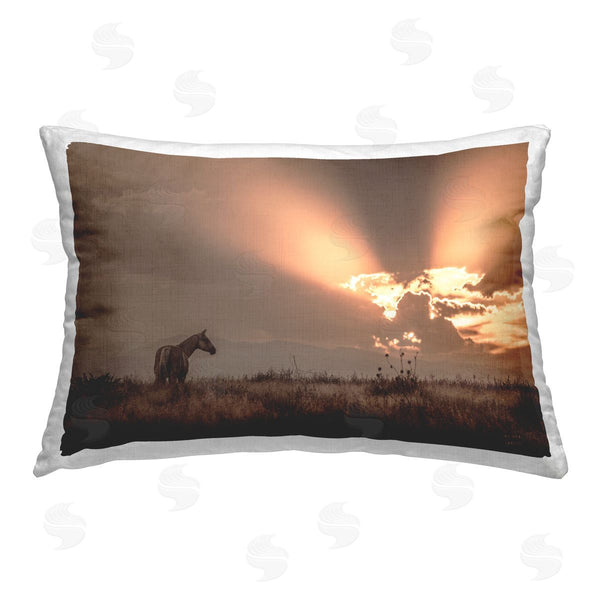 stupell industries Nathan Larson | Faded Sunset with Horse