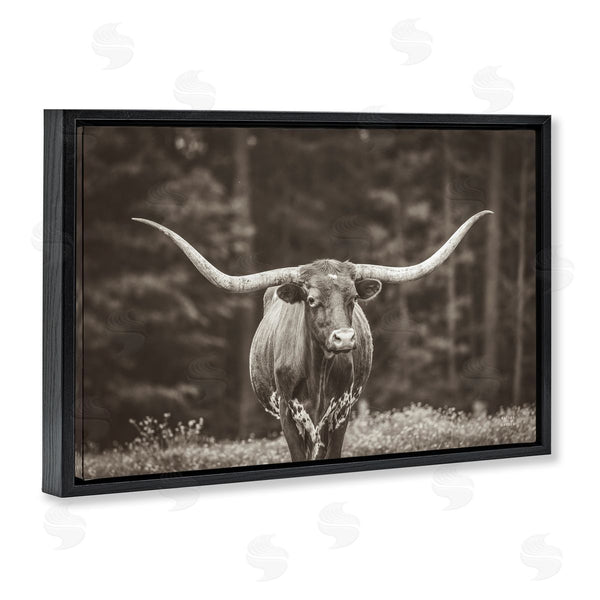 Stupell Industries Nathan Larson | Longhorn Among Flowers