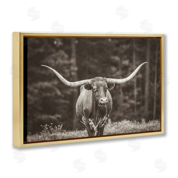 Stupell Industries Nathan Larson | Longhorn Among Flowers