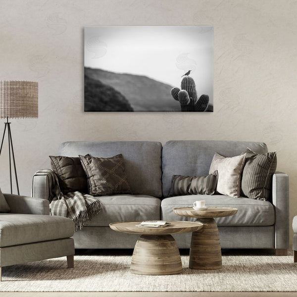 Stupell Industries Nathan Larson | On Guard Bird & Cactus Wall Art
