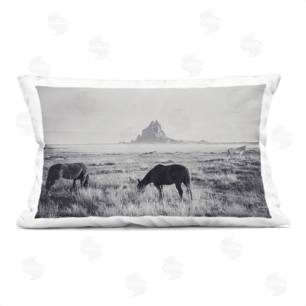 stupell industries Nathan Larson | Western Range with Horses Printed Throw Pillow