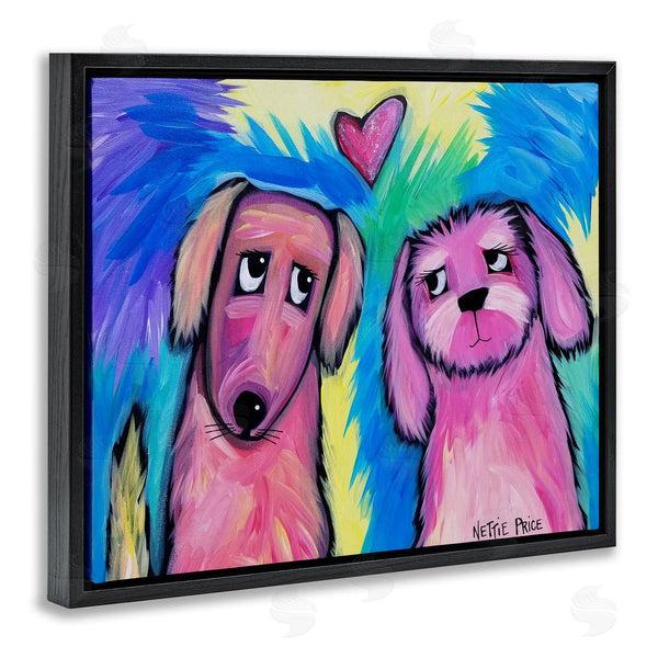 Stupell Industries Nettie Price | Abstract Dog Friends Wall Art