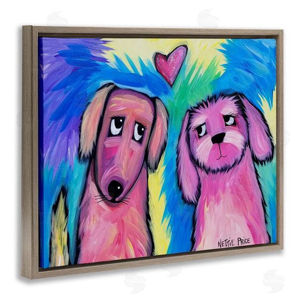 Stupell Industries Nettie Price | Abstract Dog Friends Wall Art