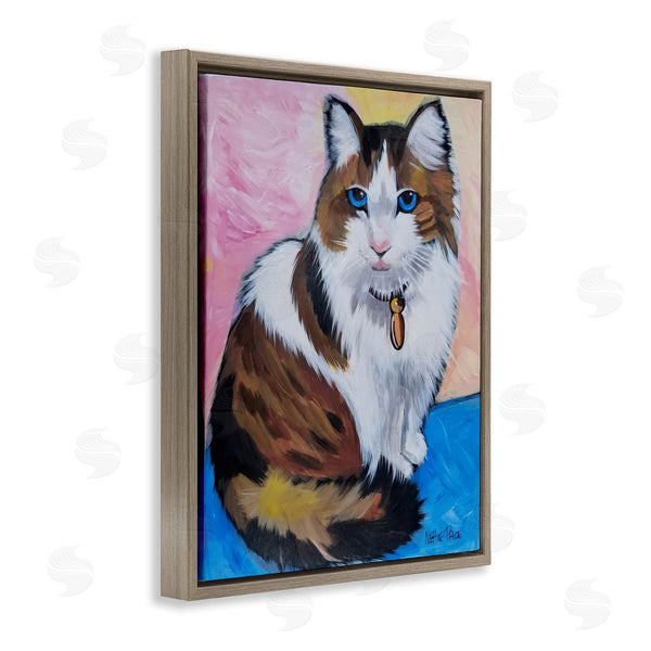 Stupell Industries Nettie Price | Brown & White Cat Portrait