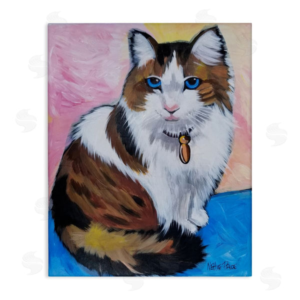 stupell industries Nettie Price | Brown & White Cat Portrait