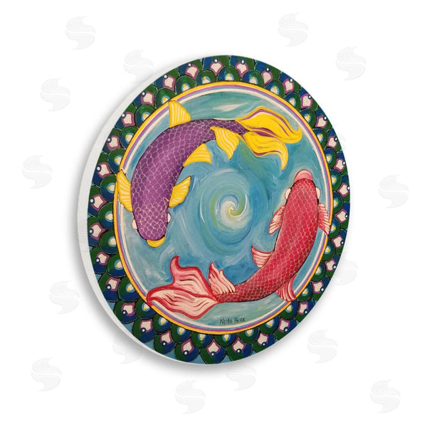 stupell industries Nettie Price | Koi Fish Swimming in Circle Wall Art
