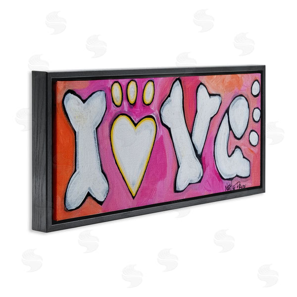 Stupell Industries Nettie Price | Love With Bone Letters Wall Art