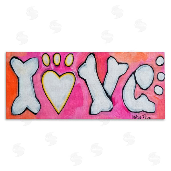 stupell industries Nettie Price | Love with Bone Letters Wall Art