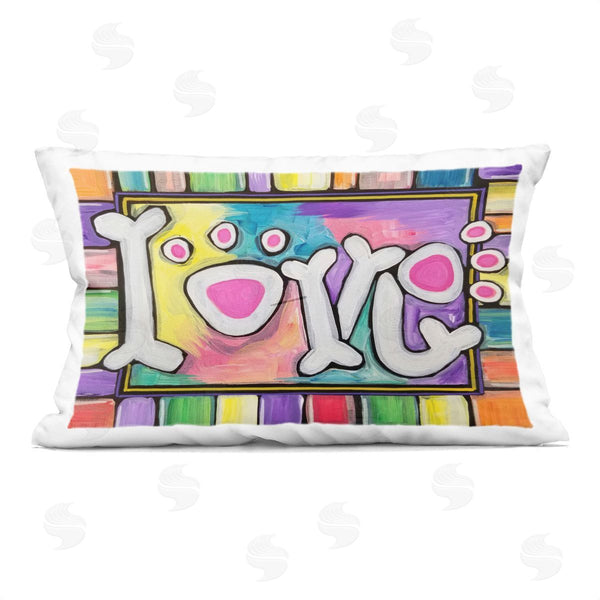 stupell industries Nettie Price | Love with Vivid Pattern Printed Throw Pillow