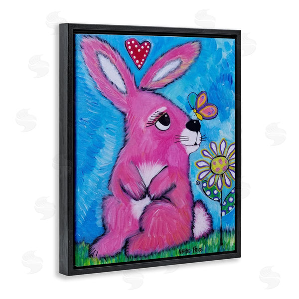 Stupell Industries Nettie Price | Pink Bunny In Nature