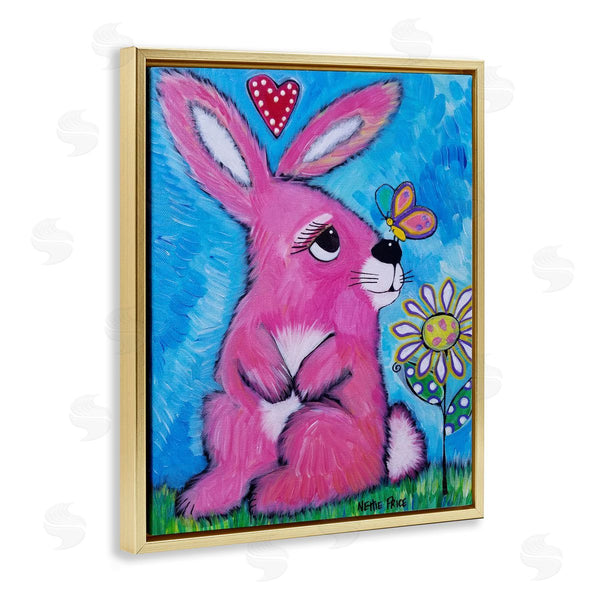 Stupell Industries Nettie Price | Pink Bunny In Nature