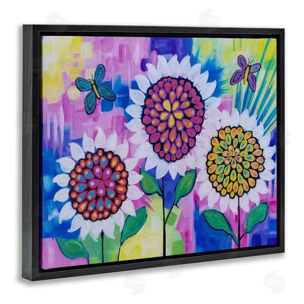 Stupell Industries Nettie Price | Sunflower Trio & Butterflies