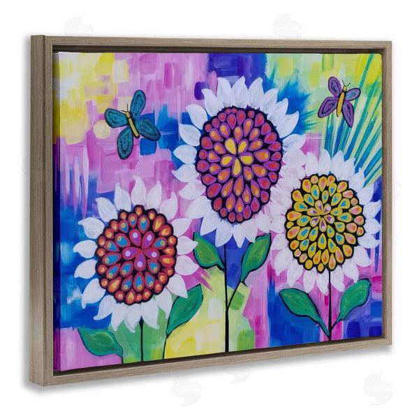Stupell Industries Nettie Price | Sunflower Trio & Butterflies