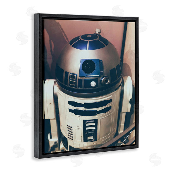 Stupell Industries Nice Nshuti | Iconic Retro Sci-fi Space Robot Blue White Wall Art