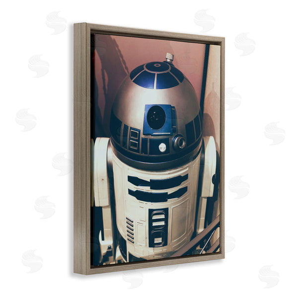 Stupell Industries Nice Nshuti | Iconic Retro Sci-fi Space Robot Blue White Wall Art