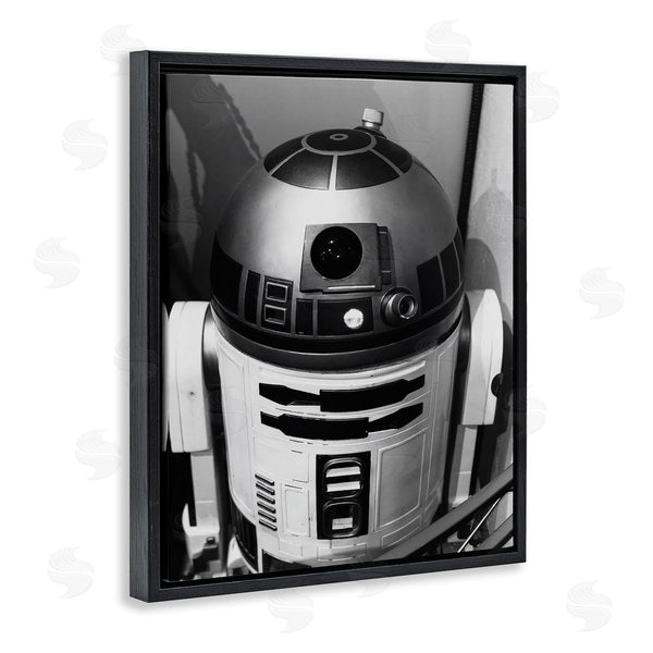 Stupell Industries Nice Nshuti | Science Fiction Robot Icon Black And White Photograph