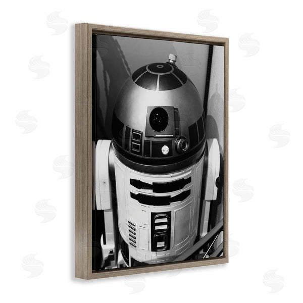 Stupell Industries Nice Nshuti | Science Fiction Robot Icon Black And White Photograph
