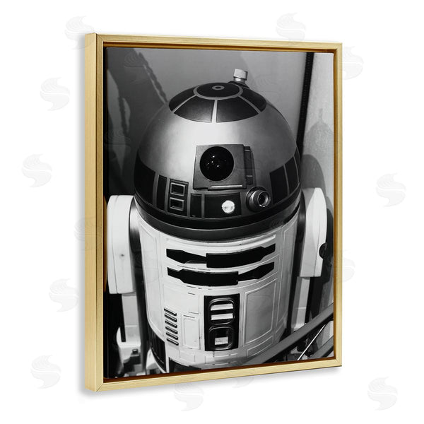 Stupell Industries Nice Nshuti | Science Fiction Robot Icon Black And White Photograph