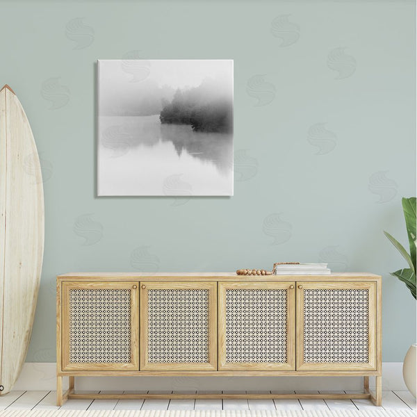 Stupell Industries Nicholas Bell | Foggy Lake Mysterious Reflection Wall Art