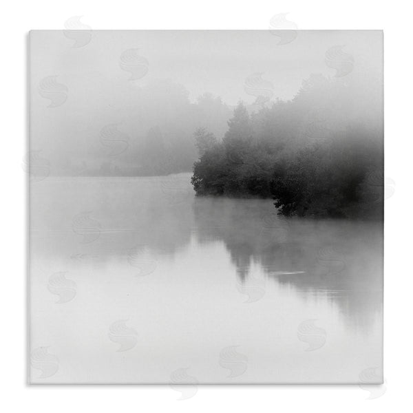 stupell industries Nicholas Bell | Foggy Lake Mysterious Reflection Wall Art
