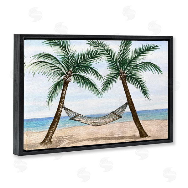 Stupell Industries Nicholas Biscardi | Hammock Between Palms