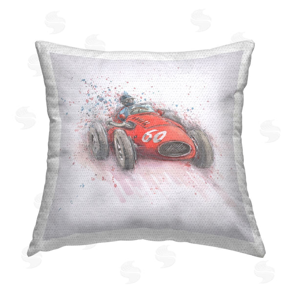 Stupell Industries Nicola Mason | Modern Race Car Printed Throw Pillow
