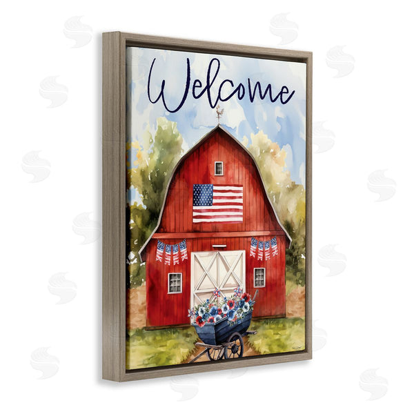 Stupell Industries Nicole DeCamp | American Countryside Welcome Wall Art