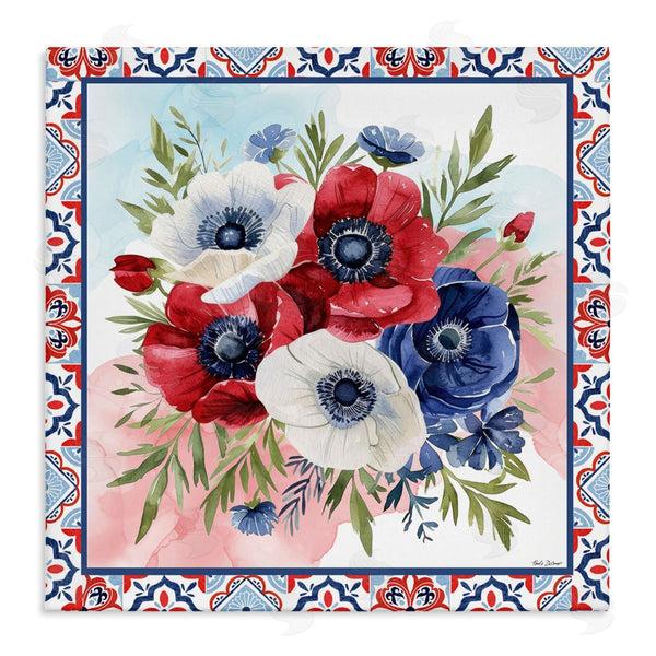 stupell industries Nicole DeCamp | Americana Poppy Bouquet Wall Art
