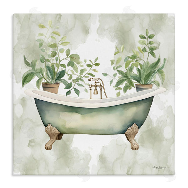 stupell industries Nicole DeCamp | Bath Oasis with Greenery Wall Art