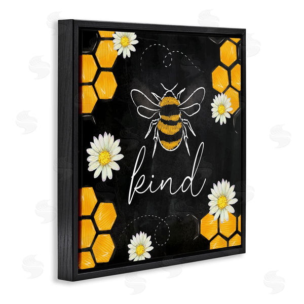 Stupell Industries Nicole DeCamp | Bee Kind Honeycomb Pattern Wall Art