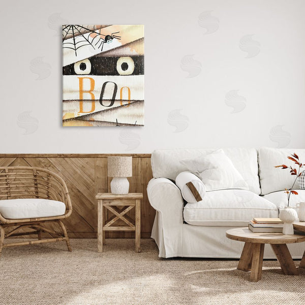 Stupell Industries Nicole DeCamp | Boo Creepy Eyes Peeking Wall Art