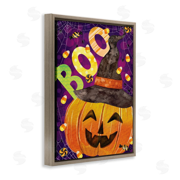 Stupell Industries Nicole DeCamp | Boo Jack-o-Lantern Halloween Candy Wall Art