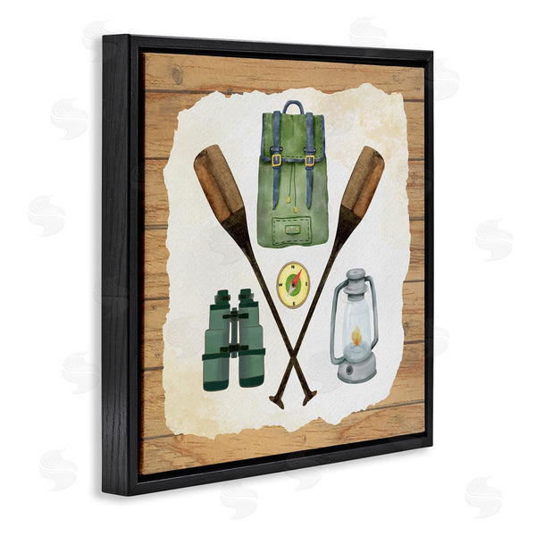 Stupell Industries Nicole DeCamp | Camping Equipment Adventure Wall Art
