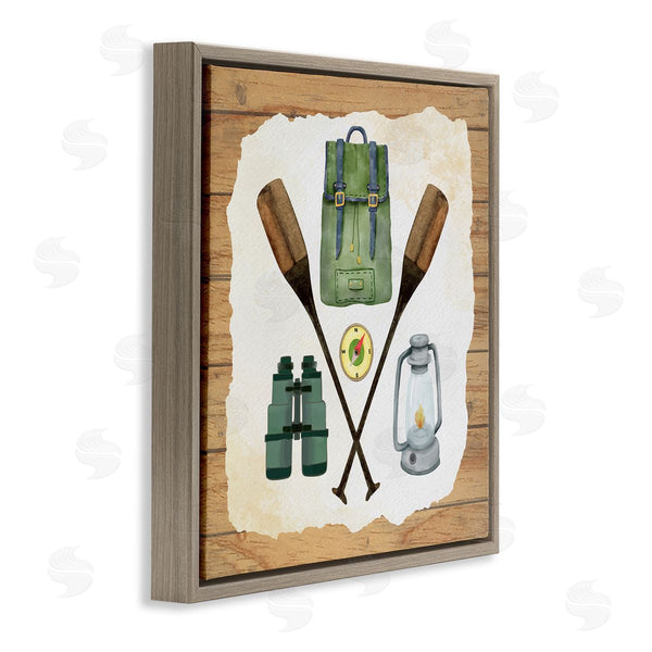 Stupell Industries Nicole DeCamp | Camping Equipment Adventure Wall Art