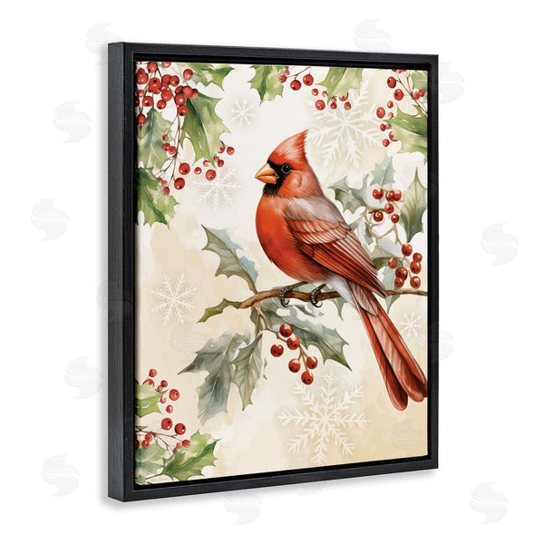 Stupell Industries Nicole DeCamp | Cardinal On Holly Branch