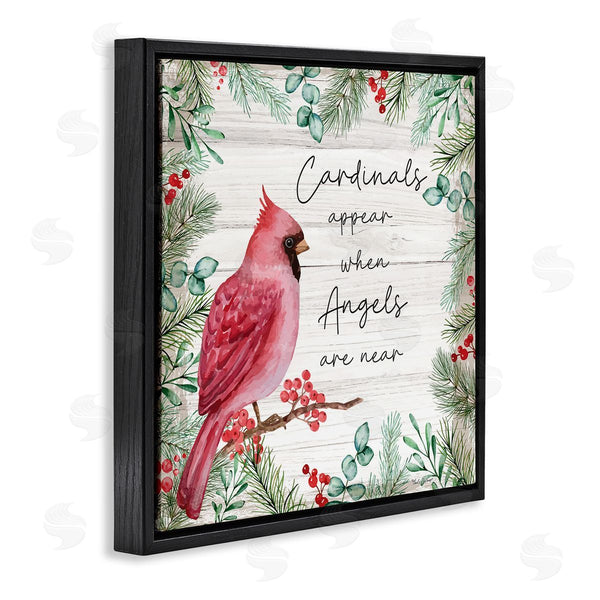 Stupell Industries Nicole DeCamp | Cardinals And Angels Phrase