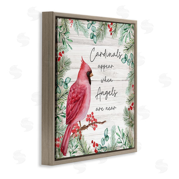 Stupell Industries Nicole DeCamp | Cardinals And Angels Phrase