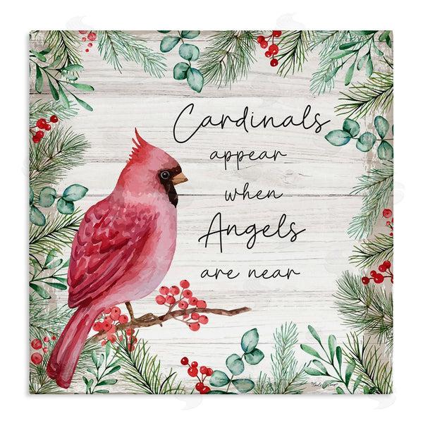 stupell industries Nicole DeCamp | Cardinals and Angels Phrase