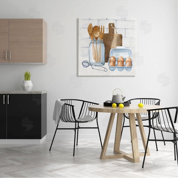 Stupell Industries Nicole DeCamp | Country Kitchen Utensils Wall Art