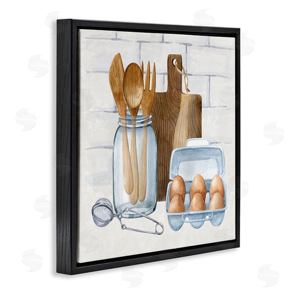 Stupell Industries Nicole DeCamp | Country Kitchen Utensils Wall Art