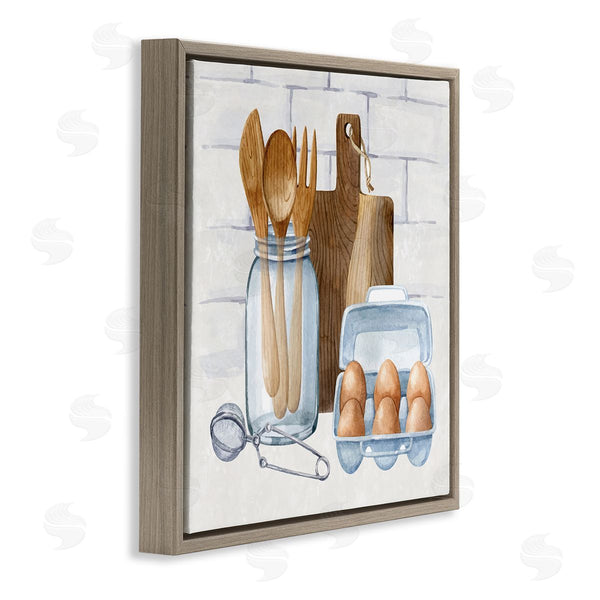 Stupell Industries Nicole DeCamp | Country Kitchen Utensils Wall Art