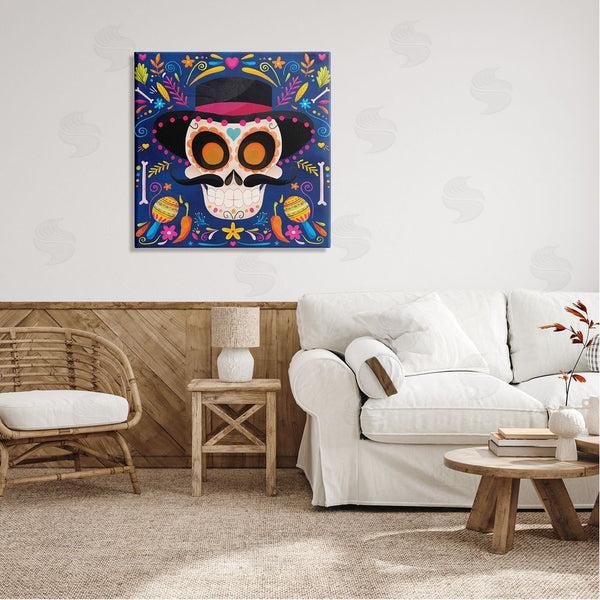 Stupell Industries Nicole DeCamp | Day Of Dead Patterned Skull Wall Art